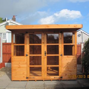 Pent Summerhouse (Squared Roof)